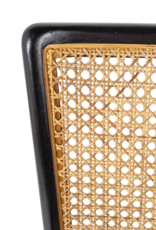 East At Main Pia Cane & Rattan Dining Chair, Black