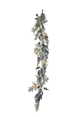 AB Floral 5' Long Rosehip Arborvitae Cone Garland