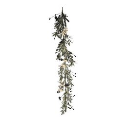 AB Floral 5' Long Rosehip Arborvitae Cone Garland