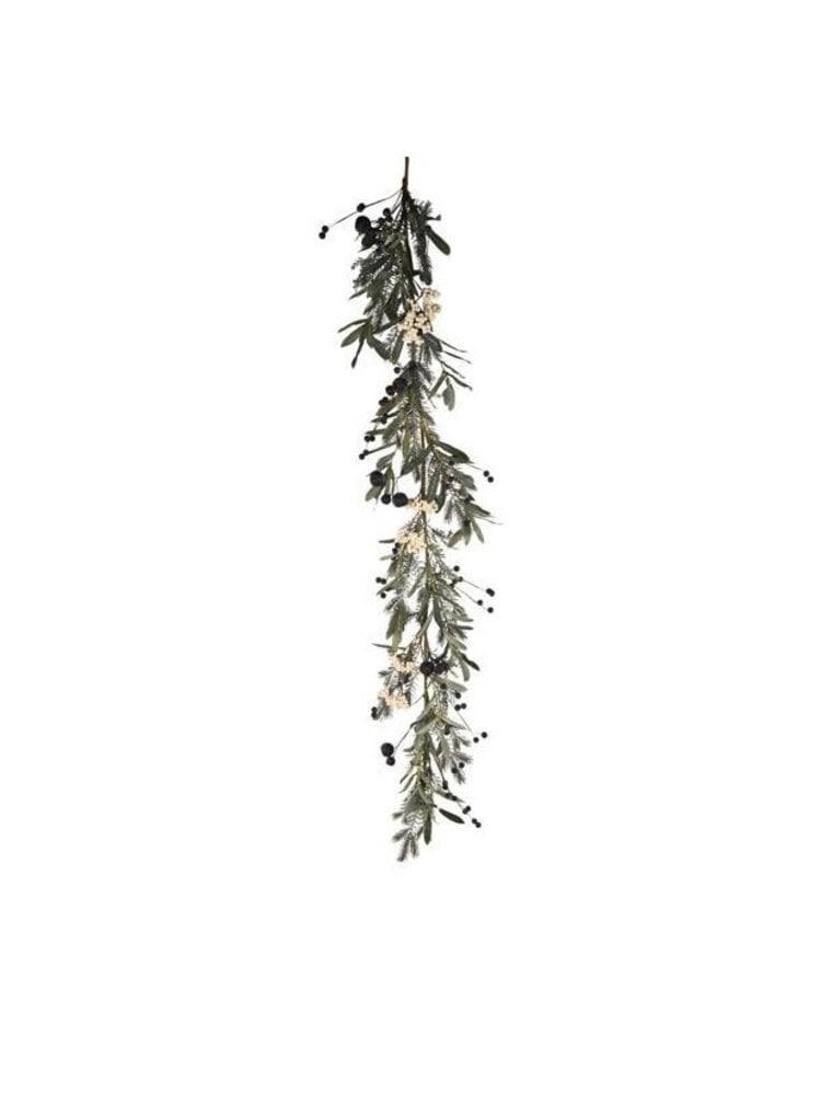 AB Floral 5' Long Rosehip Arborvitae Cone Garland