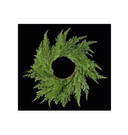 AB Floral 12" Dia Cedar Candle Ring