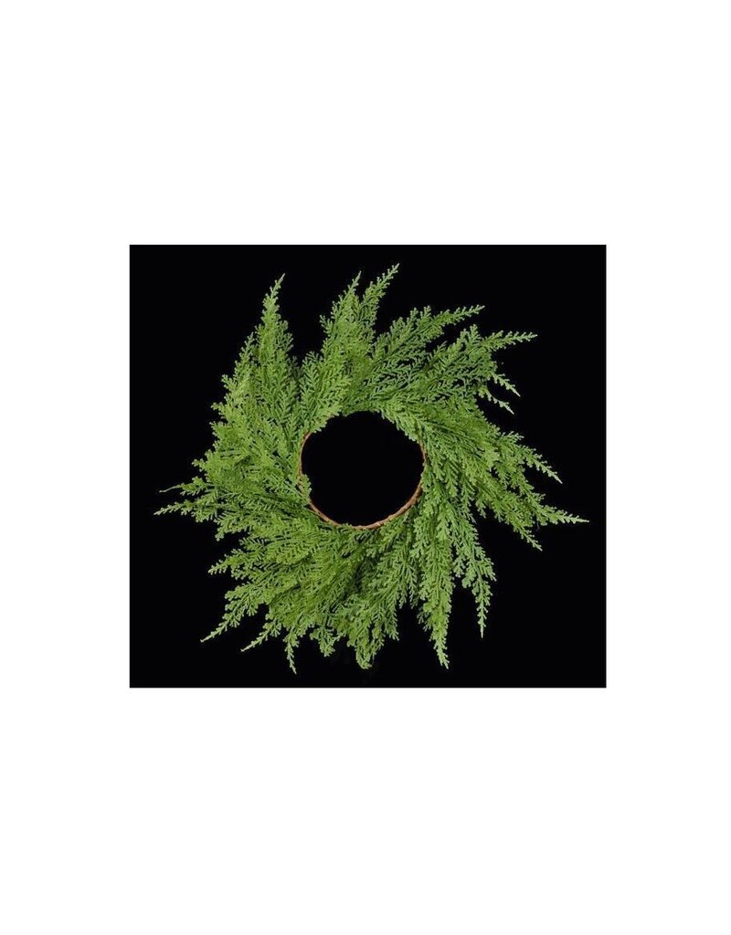 AB Floral 12" Dia Cedar Candle Ring