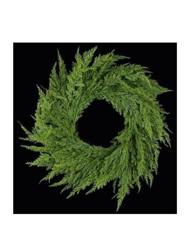 AB Floral 24" Dia Cedar Wreath