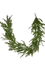 AB Floral 6' Mixed Christmas Green Garland