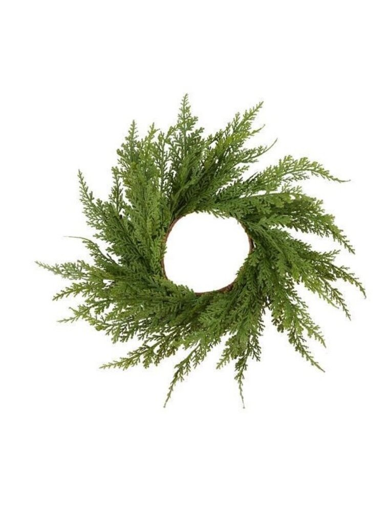 AB Floral 14" Dia Deluxe Cedar Candle Ring