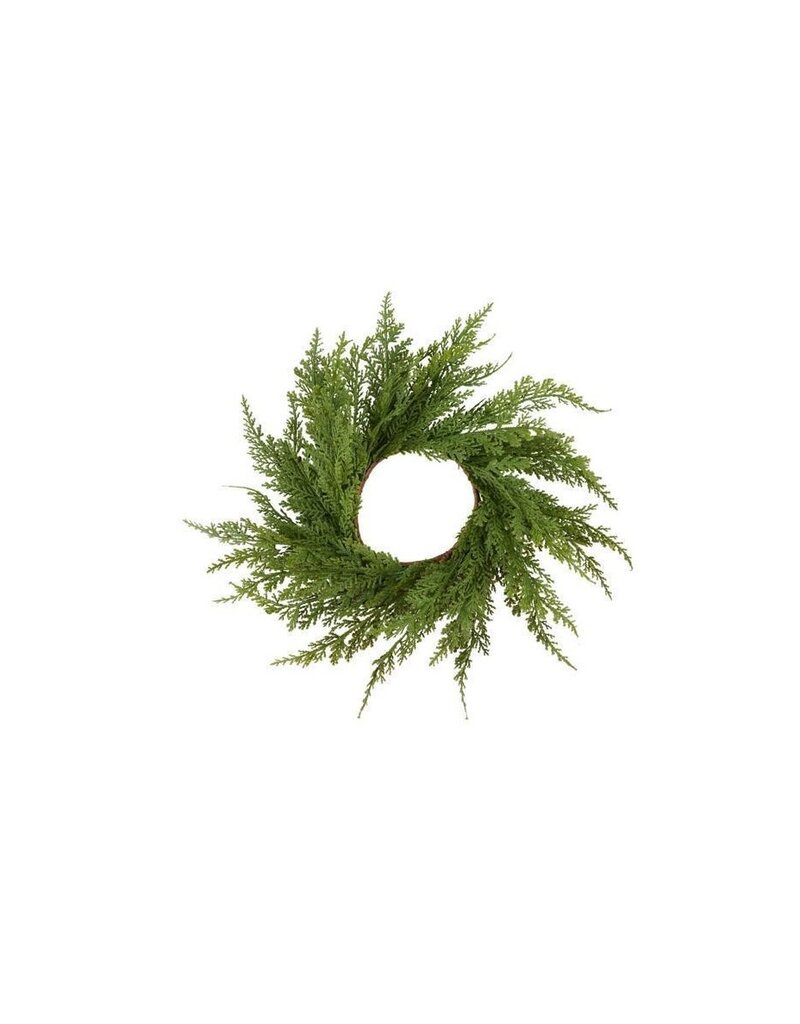 AB Floral 14" Dia Deluxe Cedar Candle Ring