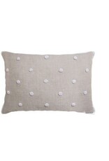 Ryan Studio 14 x 20 Pillow - Flanged French Knot Flax
