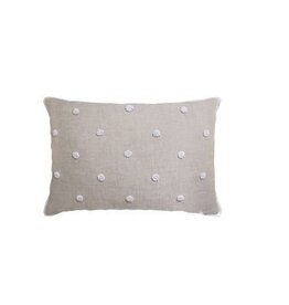 Ryan Studio 14 x 20 Pillow - Flanged French Knot Flax
