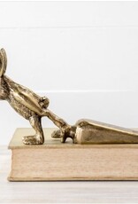 Gold Rabbit Door Stopper