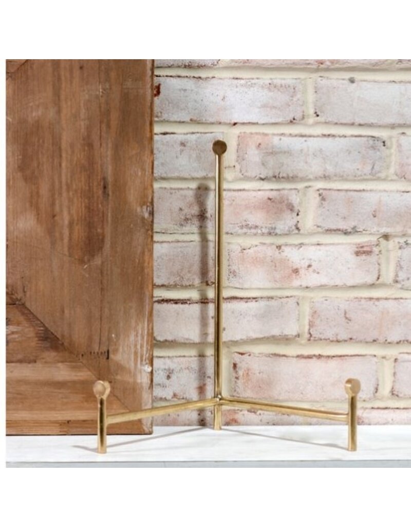 PD Home 12" Brass Straight Back Easel