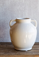 PD Home 7" White Handle Vase