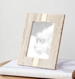 PD Home 5x7 Beige Marble Photo Frame