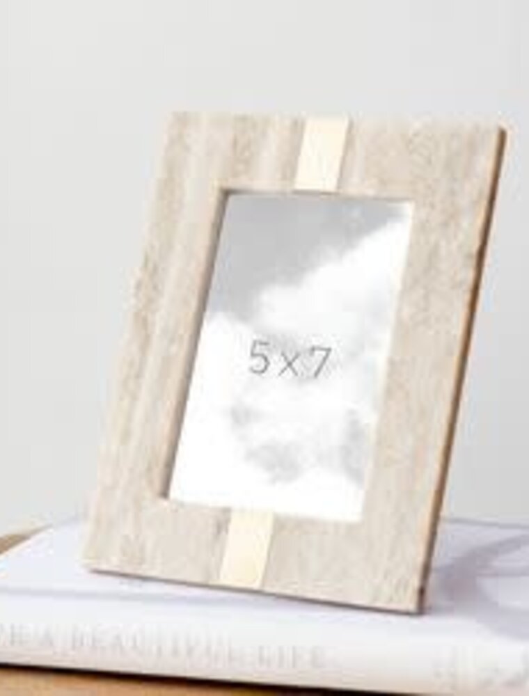 PD Home 5x7 Beige Marble Photo Frame