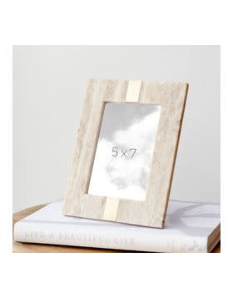 PD Home 5x7 Beige Marble Photo Frame
