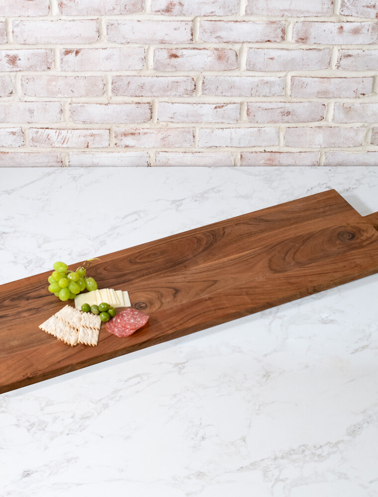 PD Home 39" x 11" Acacia Wood Serving Board