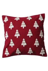 Let It Snow 20" Square Tree Pattern Pillow