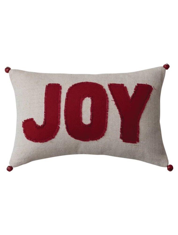 Let It Snow 16 x 10 Joy & Jingle Bells Pillow