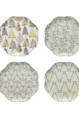 Juniper 11" Rnd Melamine Christmas Plate, 4 Styles, EACH
