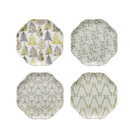 Juniper 11" Rnd Melamine Christmas Plate, 4 Styles, EACH
