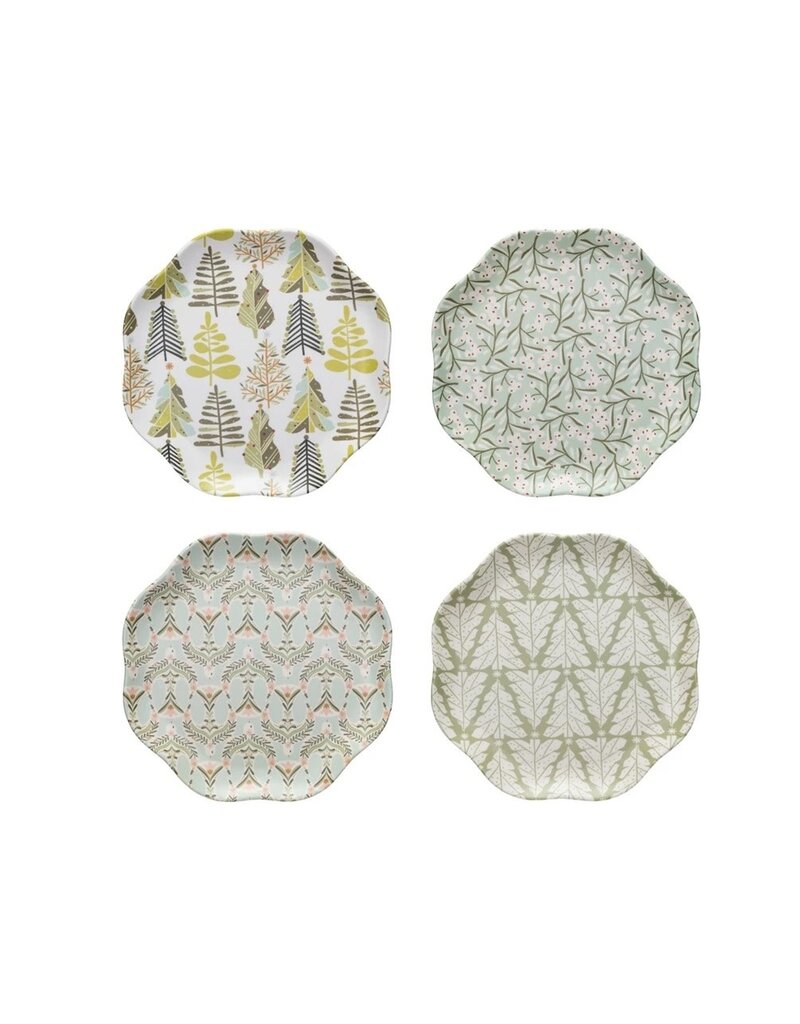 Juniper 11" Rnd Melamine Christmas Plate, 4 Styles, EACH