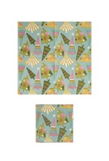 Whimsical Winter Paper Napkins w/Christmas Tree