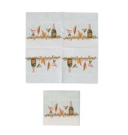 Filled With Cheer Cocktail Napkins w/Christmas Cocktails