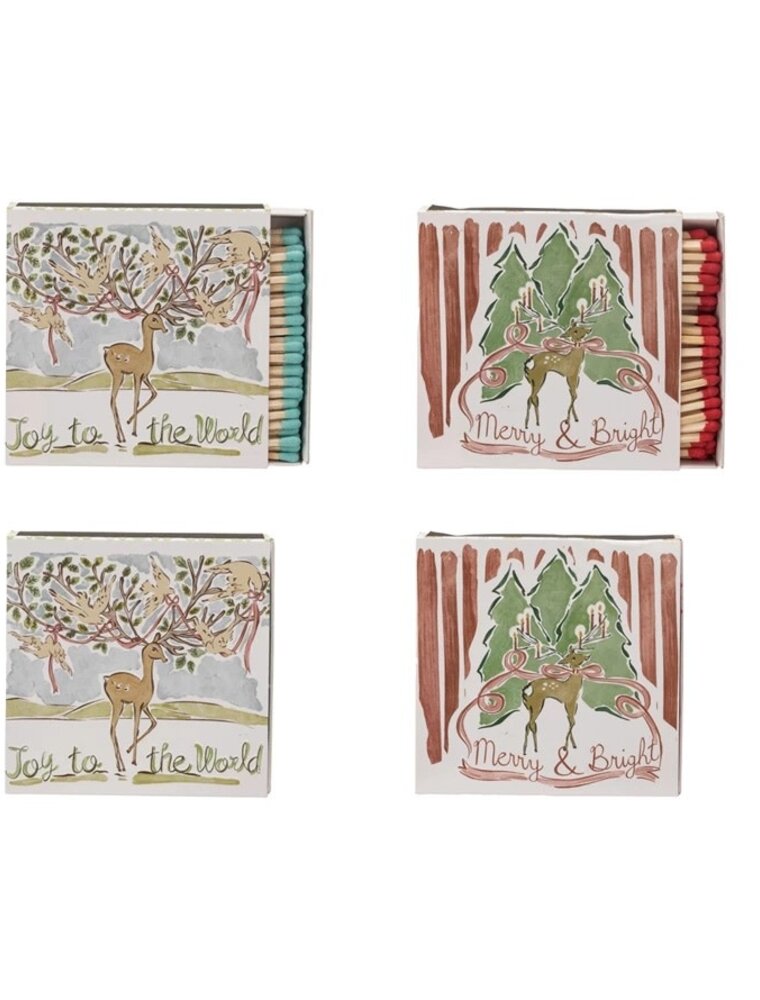 Flaire Safety Matches w/Reindeer, 2 Styles, EACH