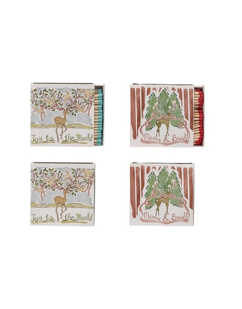Flaire Safety Matches w/Reindeer, 2 Styles, EACH