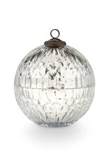 Noble Holiday Silver Mercury Ornament Candle, Balsam & Cedar