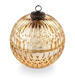 Noble Holiday Gold Mercury Ornament Candle, Winter White