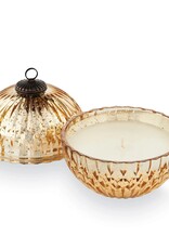 Noble Holiday Gold Mercury Ornament Candle, Winter White