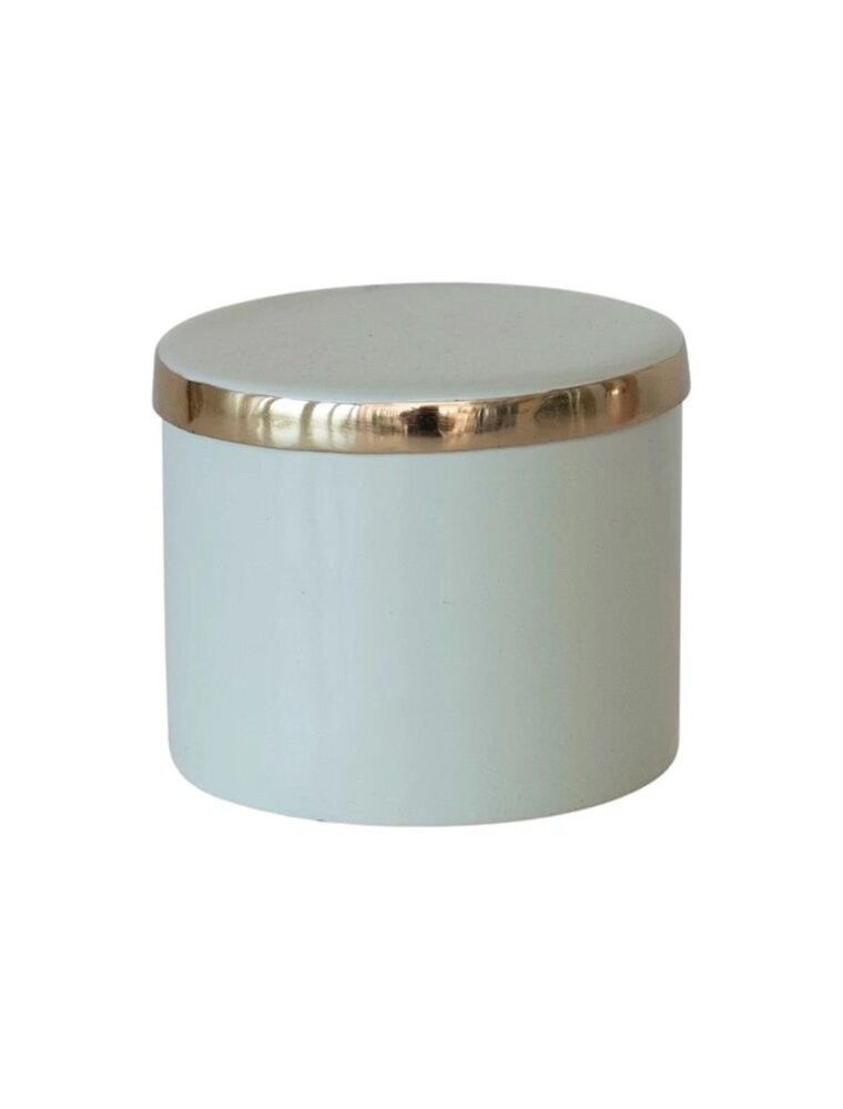Mint Green Enamel Metal Box