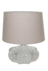 Stoneware Hobnail Table Lamp