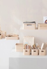 Paulownia Wood Nesting Boxes w/ Handles, Natural, Set of 3