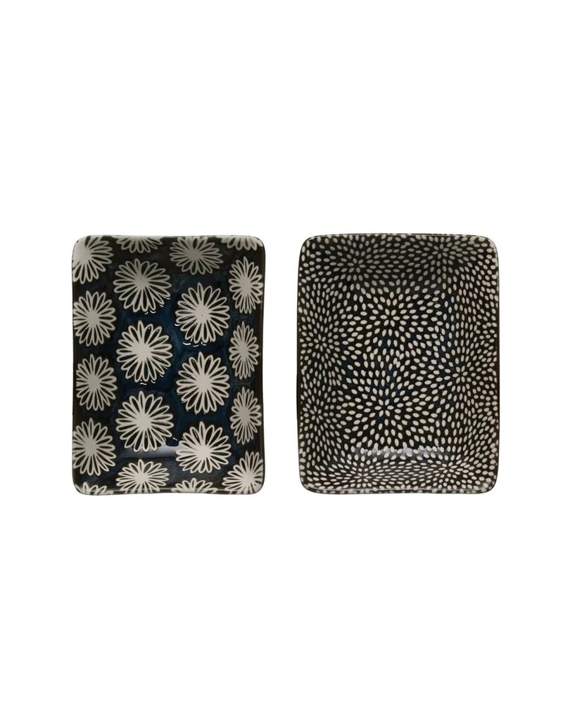 At The Table Stoneware Dish, Midnight Blue, 2 Styles, EACH