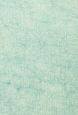 Daily Routines 20" Square Stonewashed Linen Pillow w/ Fringe, Aqua