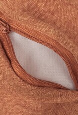 Daily Routines 20" Square Stonewashed Linen Pillow w/ Fringe, Rust