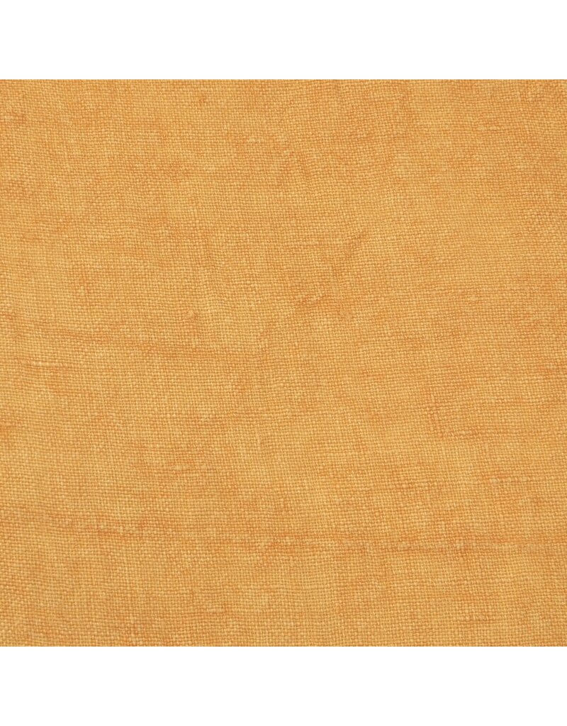 Daily Routines 20" Square Stonewashed Linen Pillow w/ Fringe, Gold