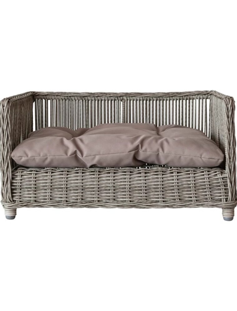Secret Garden Woven Wicker Pet Bed