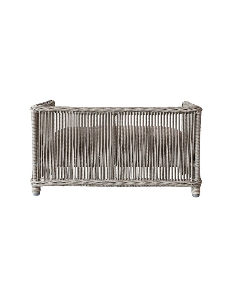 Secret Garden Woven Wicker Pet Bed