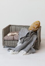 Secret Garden Woven Wicker Pet Bed