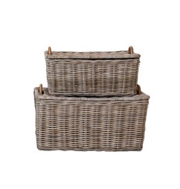 Sonoma Set of 2 Rattan Trunks w/Handles