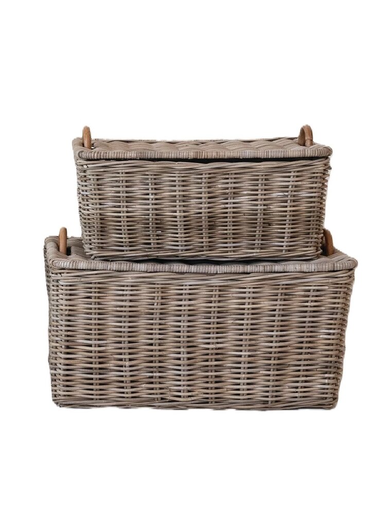 Sonoma Set of 2 Rattan Trunks w/Handles