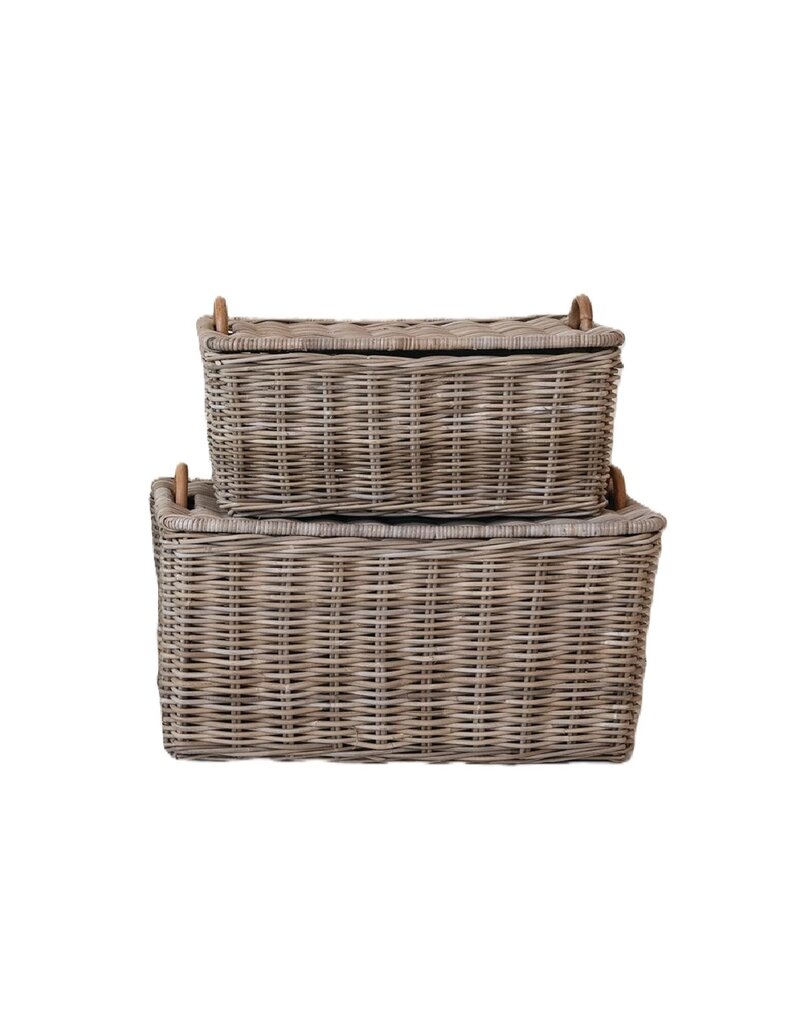 Sonoma Set of 2 Rattan Trunks w/Handles