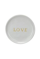 Botanist Stoneware Dish w/Word - LOVE, EACH