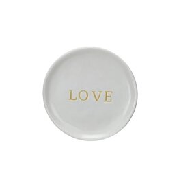 Botanist Stoneware Dish w/Word - LOVE, EACH