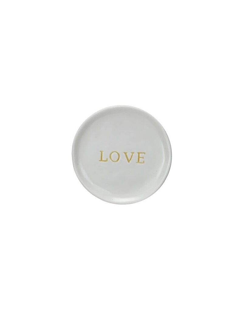 Botanist Stoneware Dish w/Word - LOVE, EACH