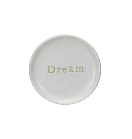 Botanist Stoneware Dish w/Word - DREAM, EACH