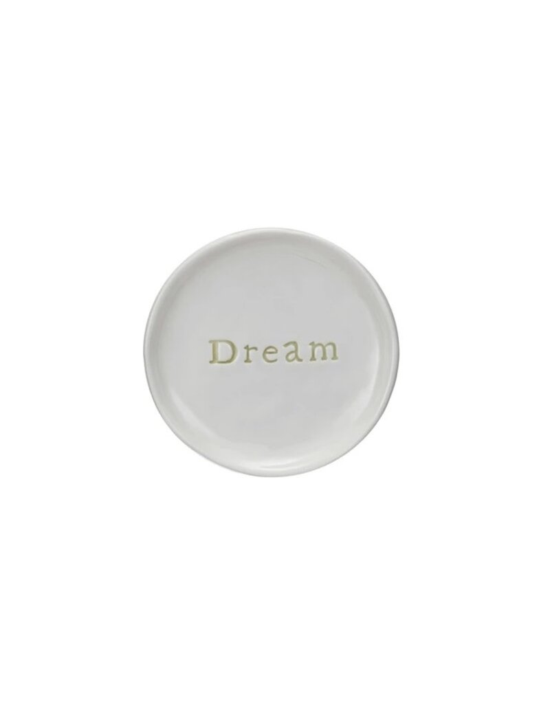 Botanist Stoneware Dish w/Word - DREAM, EACH