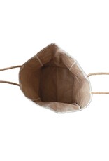 Daily Routines Large Cotton Canvas Storage Bag w/Raffia Handles, EACH